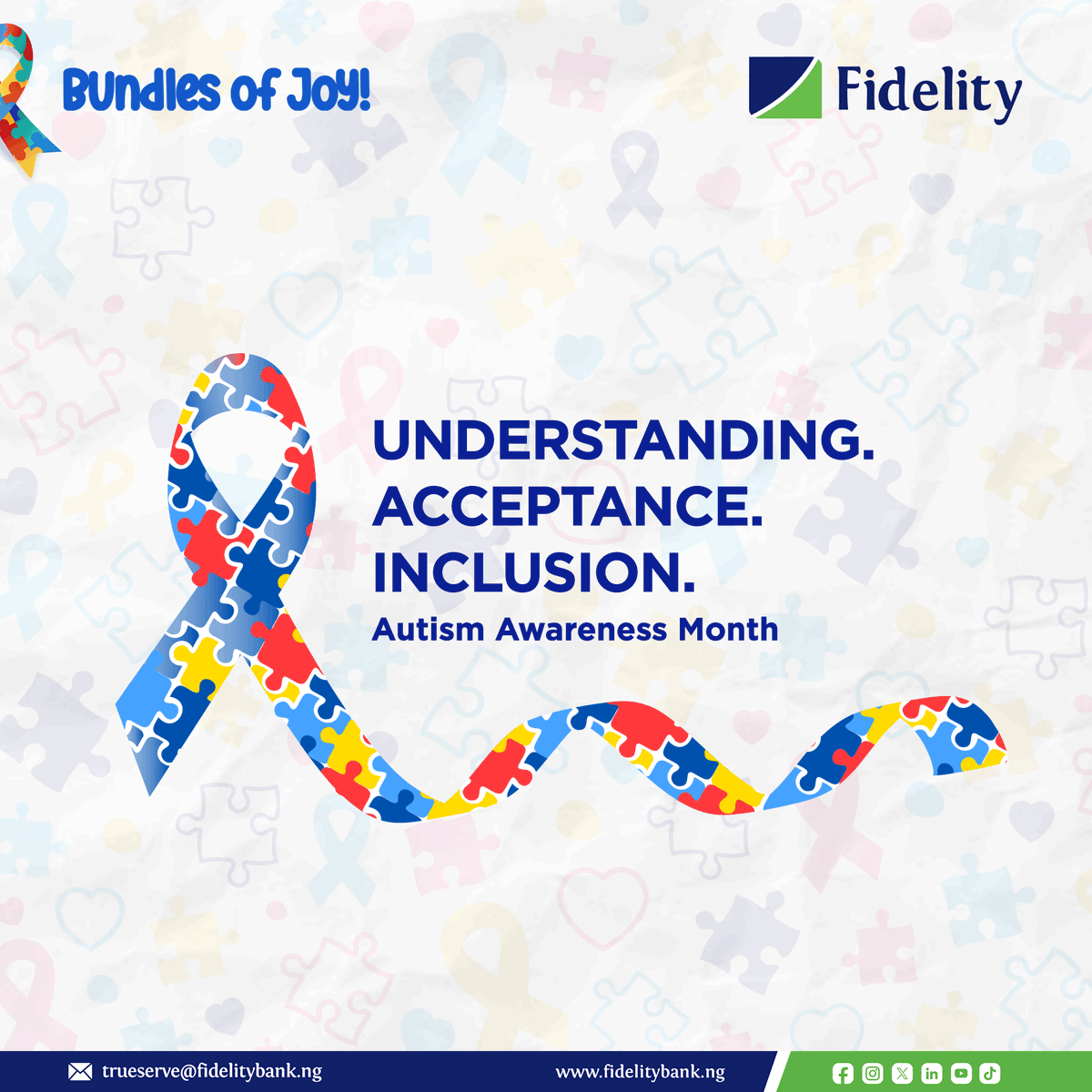 fidelitybankplc's tweet image. Real impact goes beyond awareness.

It lives in how we treat people.
How we listen. How we include them.

Let’s keep building a world where everyone feels seen, valued, and supported.

#AutismAcceptance #InclusionMatters #WeAreFidelity #TheLifestyleBank