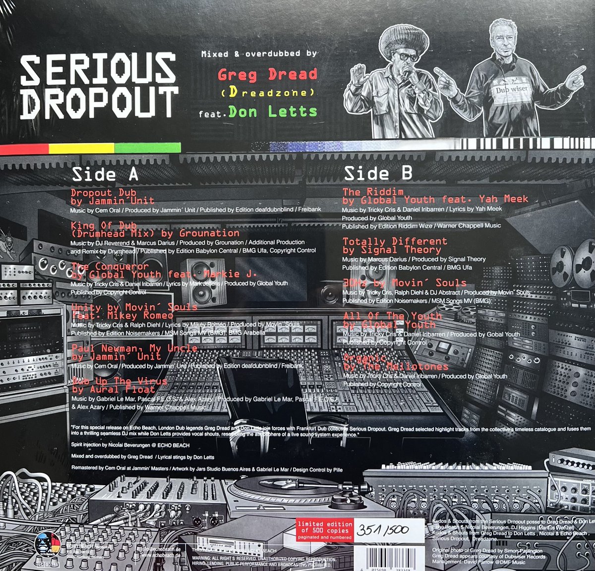 dreadzonemusic's tweet photo. Happy Record Store day. Theres no Dreadzone on this release, its a DJ mix album.. Big up the Serious Dropout collective of artists and producers who made these dubwise tunes in the 90s and respect to the Echo Beach label for forwarding this project. 'From Frankfurt to West London' as Don @RebelDread says