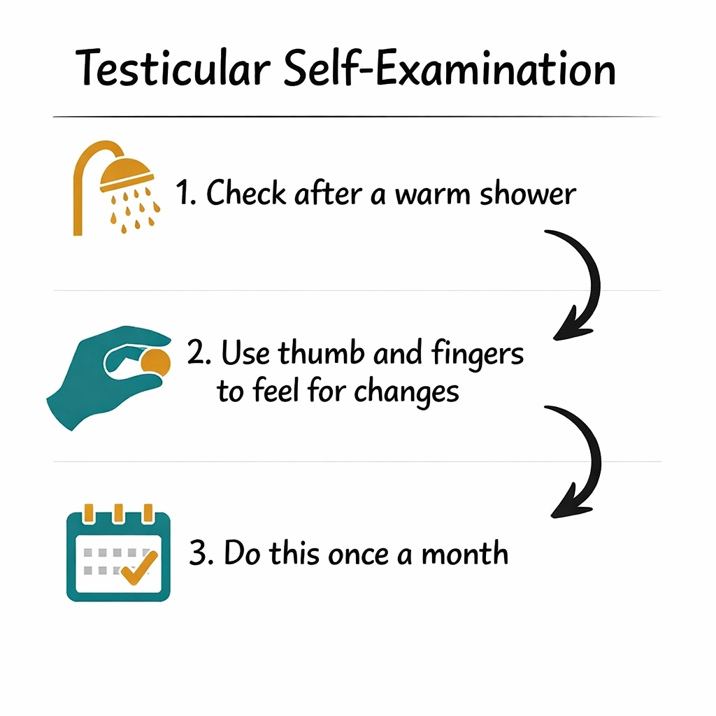 CancerParcel's tweet image. Checking yourself isn't awkward: it's just smart health. A testicular self-exam takes two minutes once a month. Breaking the stigma starts with understanding your own body. Our guide makes it simple and practical.

#MensHealth #SelfExam #HealthTips #CancerSupport