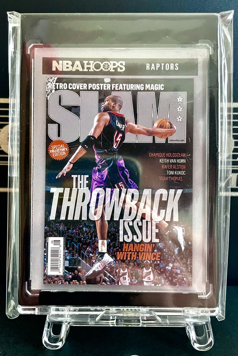 FB_sportscards's tweet image. 🏀2020-21 Panini NBA Hoops
SLAM Insert Vince Carter🏀

バスケ雑誌SLAM Magazineの表紙をカード化した人気のインサート📕
カーター以外にもレブロン、コービーなど有名選手の表紙が起用されコンプしたいシリーズの1つである👀
#NBA
#VinceCarter
#PANINI
#SLAM
#NBAカード
#NBAトレカ
#VCマイコレ