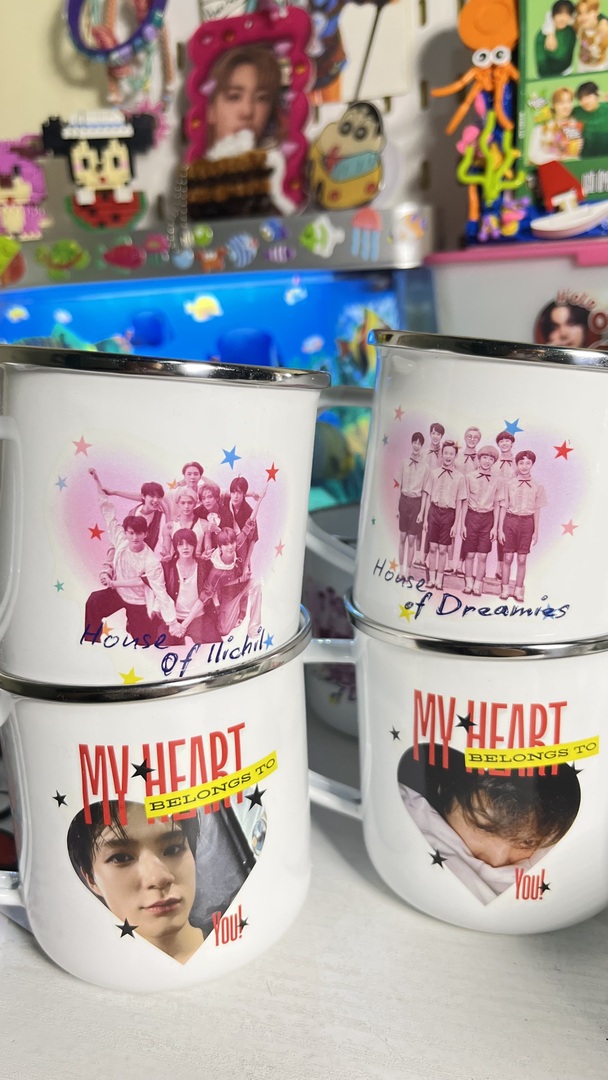 neozen haiiii! 
Sender mau buka pre-order Enamel Mug gemec ini lagiiiii, pictnya bisa custom suka” kaliann 😉⭐️ siapa yang mau aku tag? Please rep aja ya, nnti aku tag okieee!
/sunfl0wrie