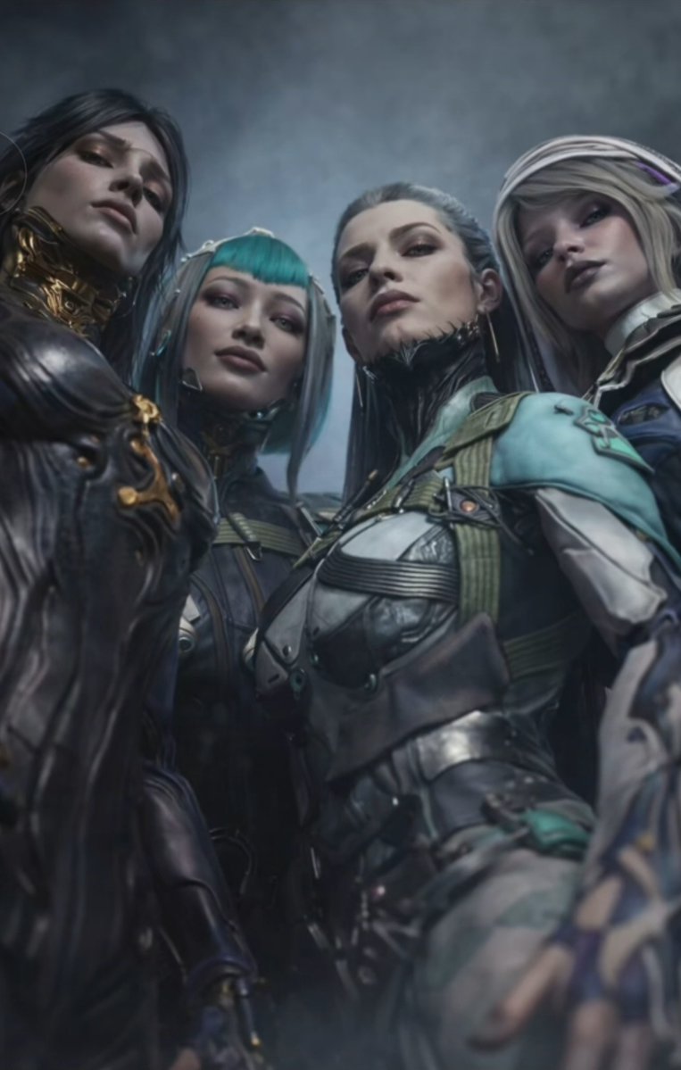 thegrindshack's tweet image. You just woke up and saw these ladies. What would be your reaction? P.S. image is not mind and from a warframe group on FB. credit to the owner. @PlayWarframe #warframe #tennocreate