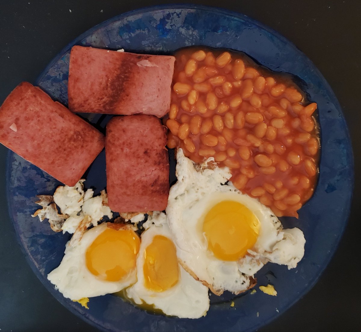 Spam, eggs, and beans. #MyPLMorning