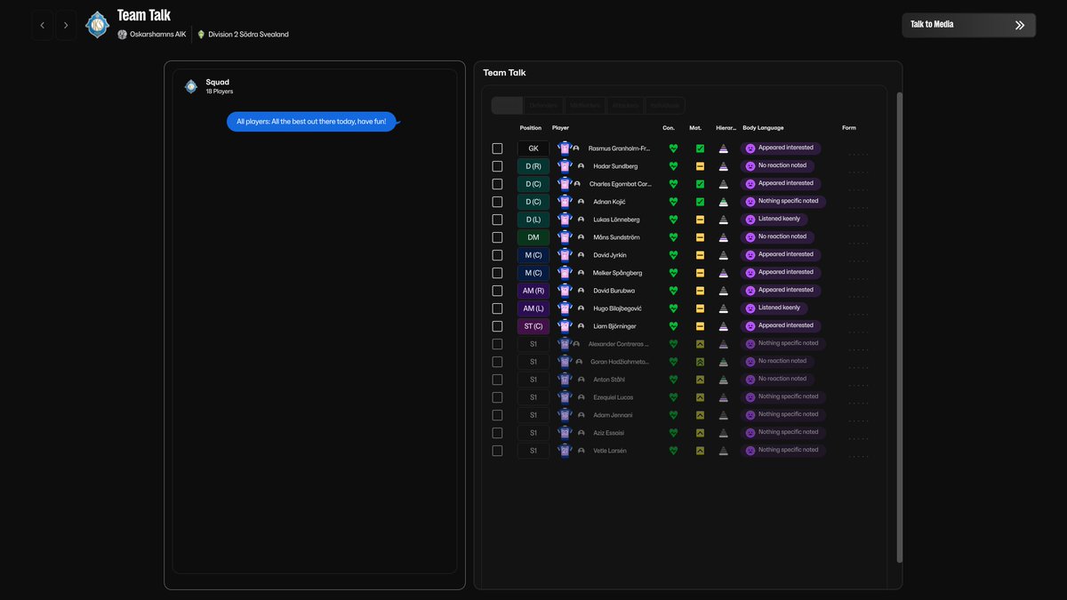 sortitoutsi's tweet photo. #FM26 Skin TinyHips' Dark Mode Skin v5.3 [Win + Mac] *NO LONGER SUPPORTED* updated Apr 15

Use our Visual Skins Viewer to find the perfect skin for your FM Career!

https://t.co/pjwxibgJEY https://t.co/p8SUHyLHRg