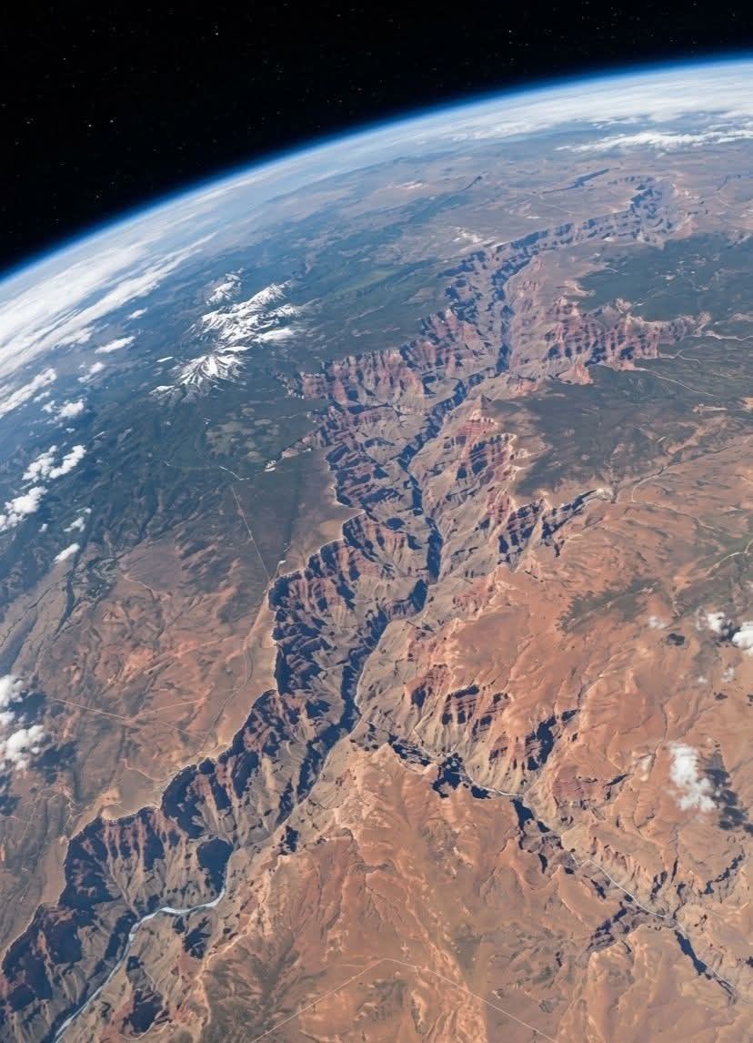 zone_astronomy's tweet photo. The Grand Canyon as viewed from space! https://t.co/eQ95xdQWTi