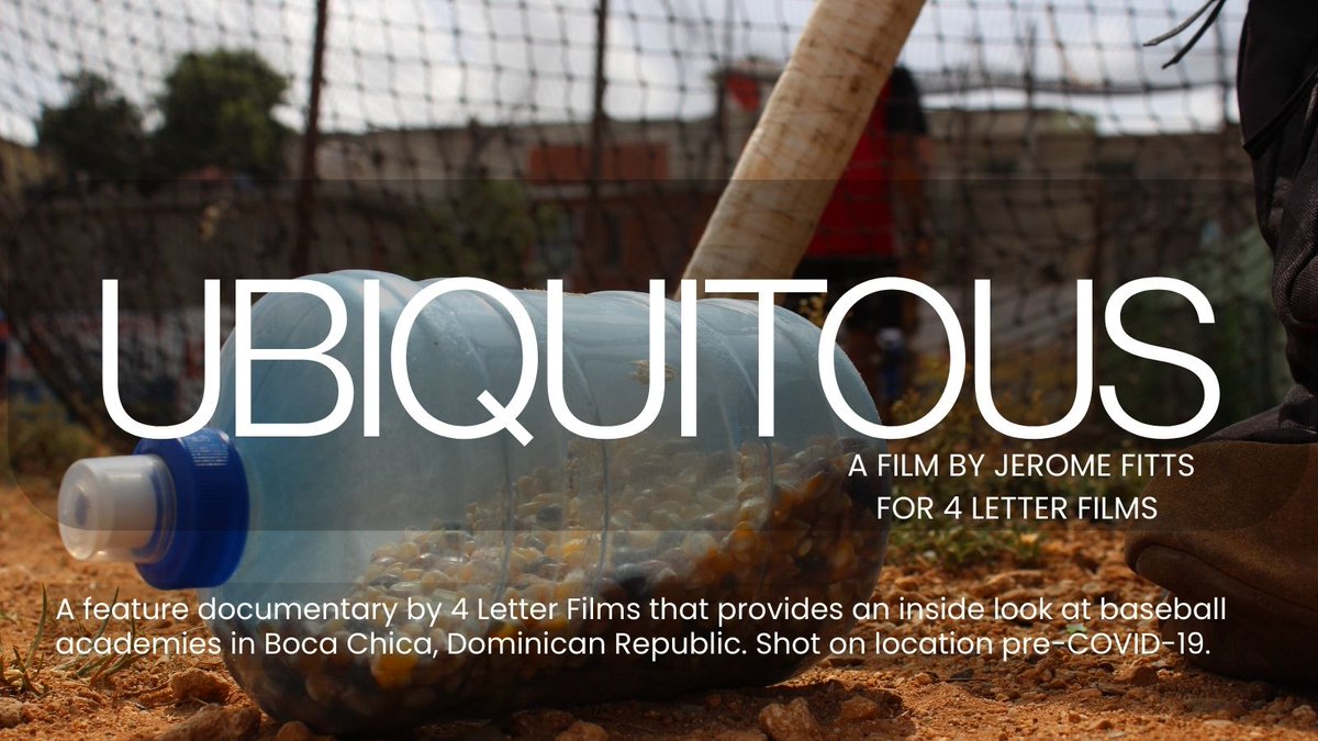 WorthJournal's tweet photo. "Ubiquitous" A short film documentary by @Sebo4F  Films that provides an inside look at baseball academies in Boca Chica, #DominicanRepublic.  Shot on location pre-COVID-19. Directed by: @JeromeFitts  Produced by The Bolera Family  CLICK HERE TO VIEW: https://t.co/dJ5oXFazeH https://t.co/3R6p2UR7eq
