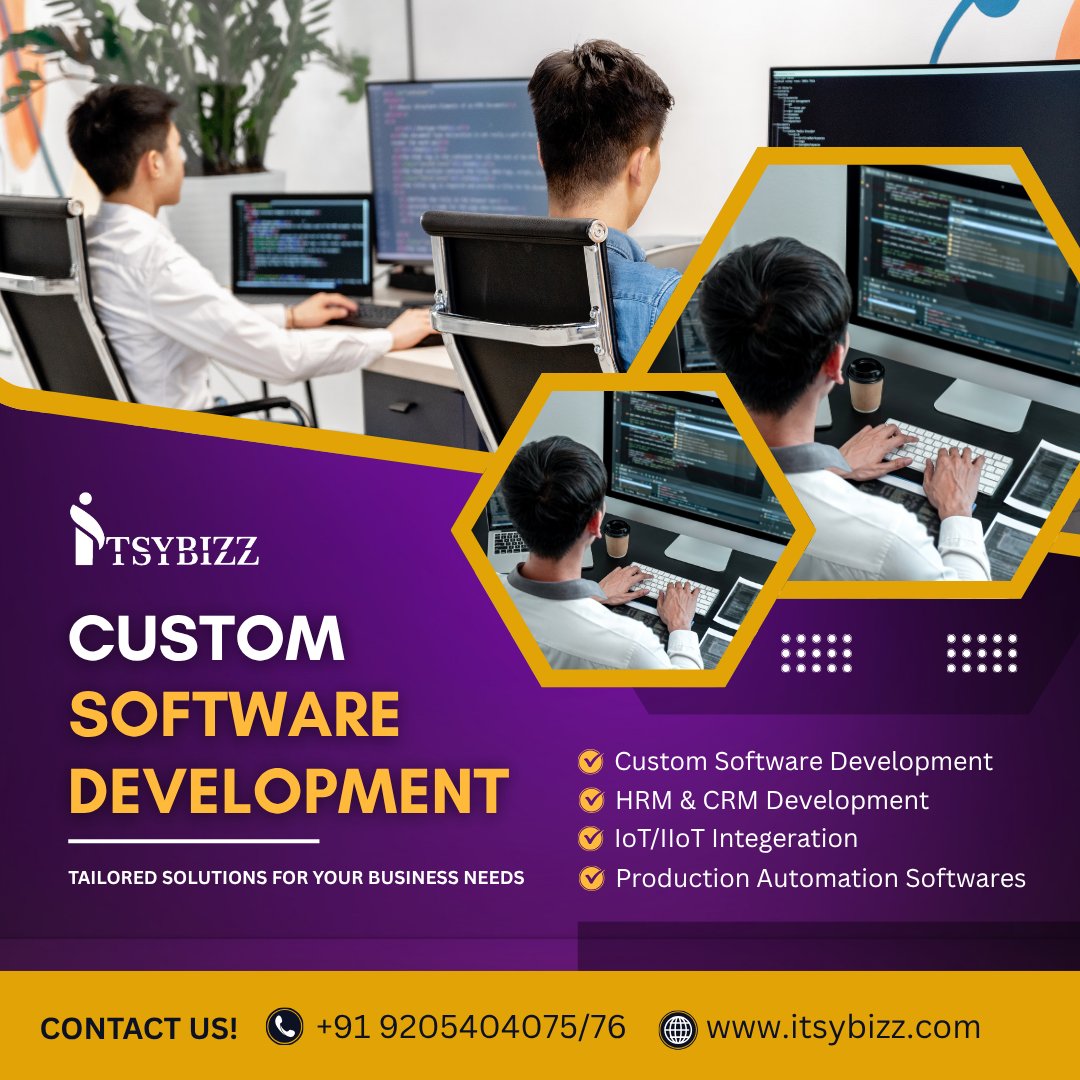itsybizz's tweet image. Custom software = smarter business 🚀
From CRM to automation, we build solutions that scale with you.
#SoftwareDevelopment #Automation #Itsybizz