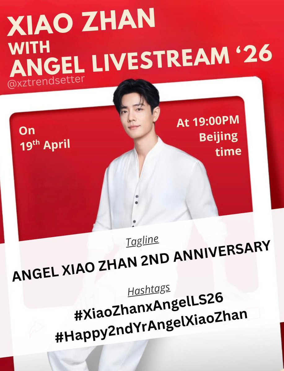 Xiao Zhan Trendsetter tweet media
