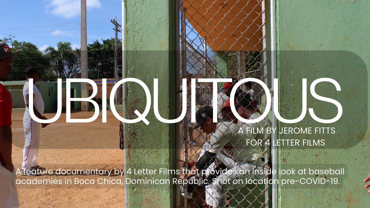 WorthJournal's tweet photo. "Ubiquitous" A short film documentary by @Sebo4F  Films that provides an inside look at baseball academies in Boca Chica, #DominicanRepublic.  Shot on location pre-COVID-19. Directed by: @JeromeFitts  Produced by The Bolera Family  CLICK HERE TO VIEW: https://t.co/dJ5oXFazeH https://t.co/jU7g75q7yA