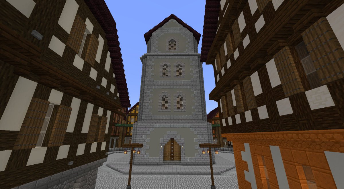 ligaderextrage1's tweet image. Der Nachbau der Woche befindet sich mitten im Alchemistenviertel von Herrenstieg. Es handelt sich um eine der ältesten Nachbauten des Servers. Er ist vom Alten Turm in Dudweiler beeinflusst, der im 14. Jahrhundert errichtet wurde. #Minecraft #MinecraftBuilds #MinecraftServer