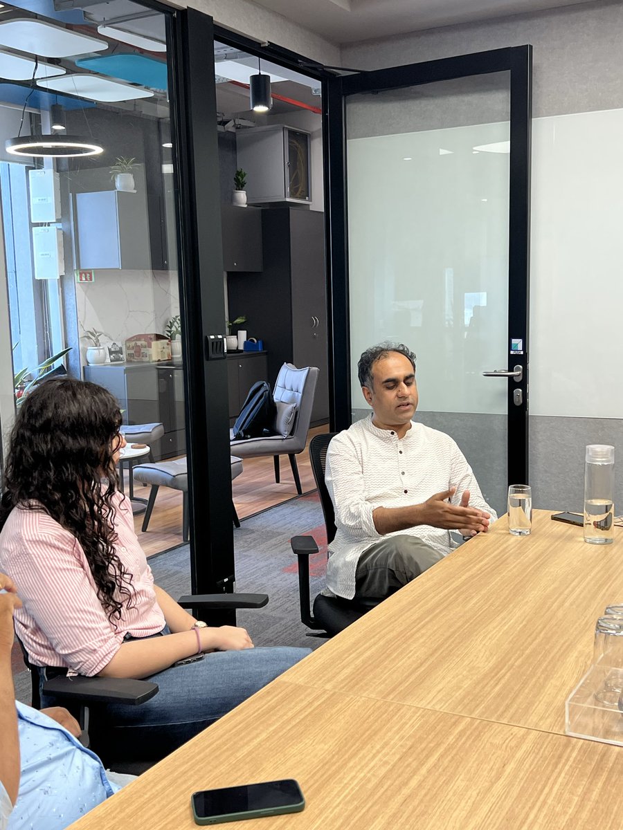 metvy_app's tweet photo. Some rooms give you more clarity than months of reading ever can.

Today in Gurgaon, we had the chance to host a closed-door conversation with Sambit Dash, Partner at RPSG Capital Ventures, and it turned into one of those sessions that stay with you long after it ends. https://t.co/TxzxHecn9x