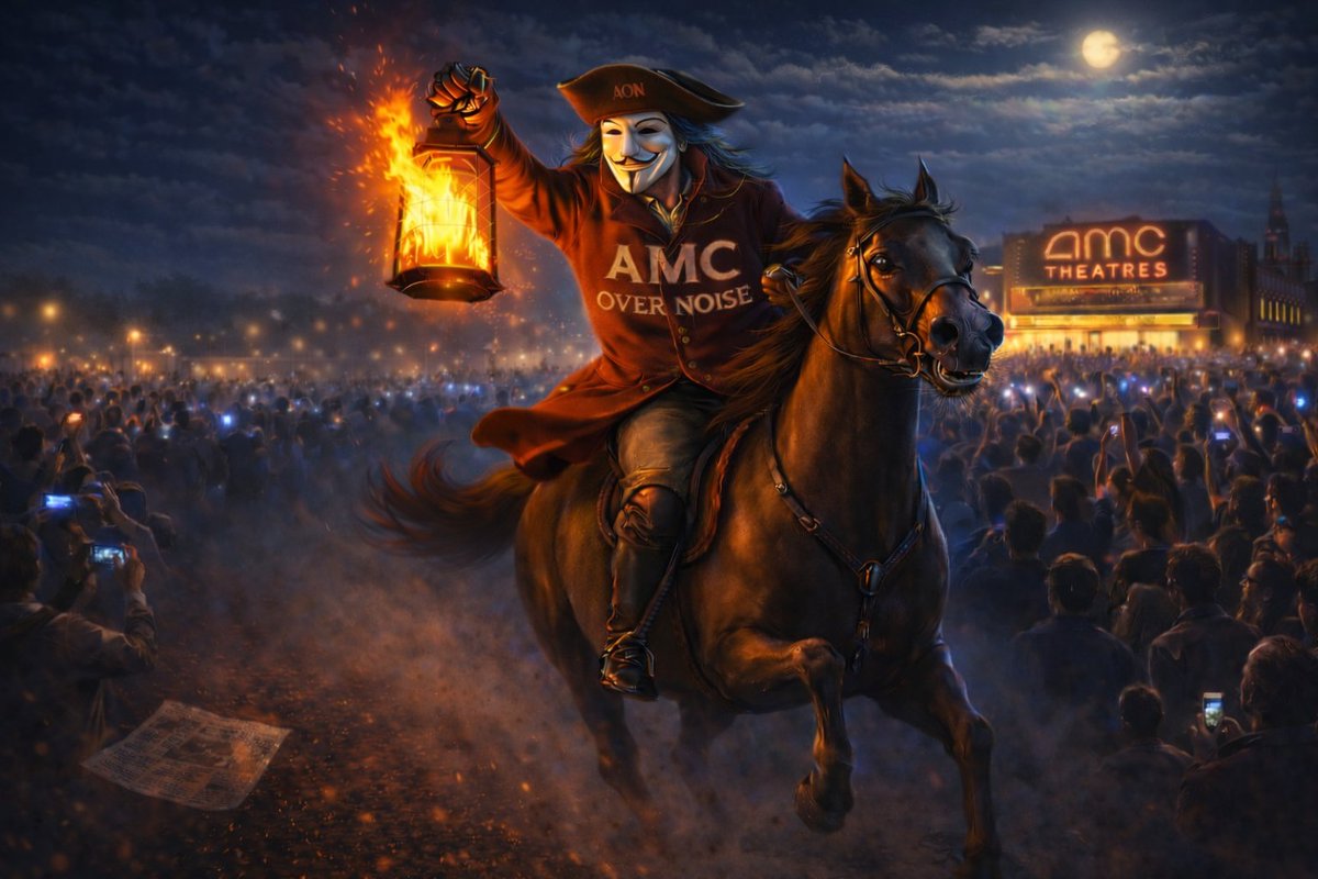 AMCOverNoise's tweet photo. April 18, 1775, Paul Revere rode before the crowd understood. April 18, 2026, conviction still moves early. Turnarounds never feel obvious at the bottom. They feel uncomfortable… until they don’t. Signals appear quietly. Consensus arrives loudly. From $0.93 to $1.94 momentum builds. History remembers who moved first. $AMC Over Noise 🔥 🐎 🕯️ 📈