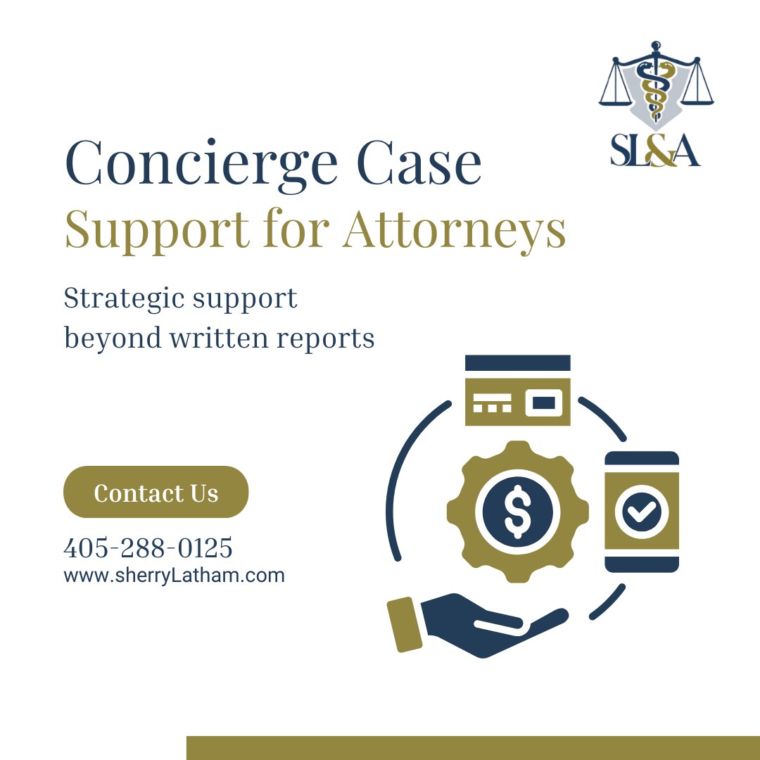 SherryCLCP's tweet image. Concierge case support helps legal teams stay organized and strategic.
🌐SherryLatham.com

#ConciergeCaseSupport #LitigationSupport #MedLegal #LegalNurseConsultant #ExpertWitness #LawFirmMarketing #AttorneyLife #SherryLatham #SherryLathamCom