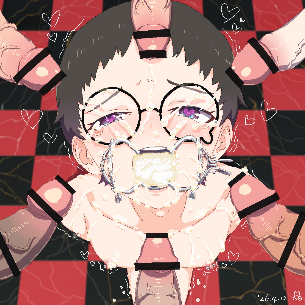 ザーメンまみれのぼくです💕ほんのちょっとした差分があります(0/3) 経過を差分にしてます 