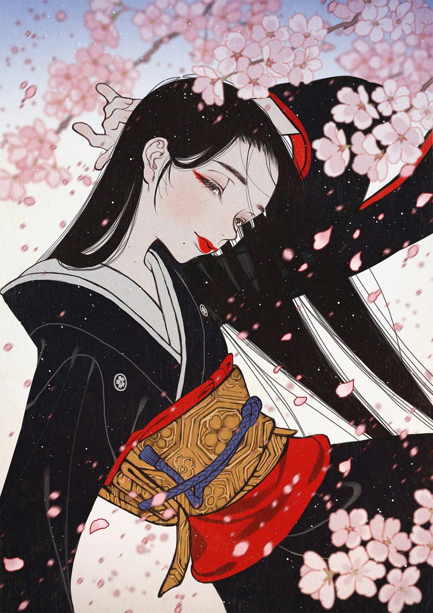 「#凍結祭りでフォロワー減ったから自己紹介して逆に増やす 和風のイラストを描きがち」|夢子⭐︎ｺﾐﾃｨｱ144【E03b】のイラスト