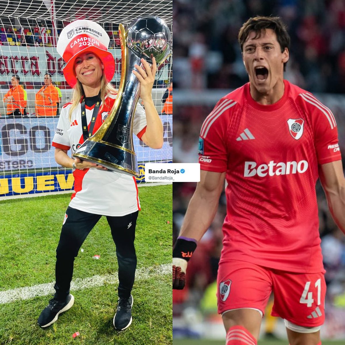 BandaRoja_'s tweet image. 🗣"¿Si hay un podio de jugadores excelentes en los ejercicios? Santiago Beltrán siempre está en el podio".

🎙 Mariela Arangio, licenciada en rendimiento deportivo de #River, en @TyCSports. 

🧠 Señaló que "Santiago se destaca muchísimo" en los ejercicios de Neurociencia.  

👉