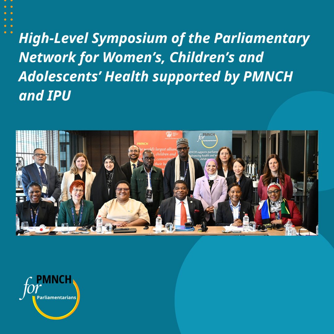 PMNCH's tweet photo. At the ongoing 152nd @IPUparliament  Assembly, amid a world facing converging crises—conflict, climate shocks, financing crisis, economic hardships, and rising misinformation—one message is emerging:  We cannot afford to lose the hard-won gains in the health of women, children, and adolescents.

At a High-Level Symposium of the Parliamentary Network for Women’s, Children’s and Adolescents’ Health inspired by the @GLN_Community  convened by Angela Thokozile Didiza and supported by @PMNCH  and Inter-Parliamentary Union—parliamentarians came together to answer a critical question: How do we hold the line for women’s, children’s and adolescents’ health (#WCAH) in times of crisis?

Because the reality is stark: In fragile settings, women, children and adolescents are the first to lose access to essential services—and the last to regain them. 

But there is also a path forward—and it runs through parliamentary leadership.

💬 A shared vision emerged:
 This network is a platform for collective and urgent action —it is a mechanism to translate global commitments into real national action, through legislation, oversight, and budgets that protect the most vulnerable.

So what must happen now? The Parliamentary Network agreed on the following priorities:
🔹 Scale up smarter, fairer financing
 With urgency around domestic resource mobilization to sustain resilient health systems that care for women, children and adolescents 
🔹 Invest in the health and well-being of adolescents
 Because their well-being today defines our collective future.
🔹 Protect essential health services—even in crisis
 Parliaments must safeguard sexual and reproductive health, maternal, newborn and child care, and community-based primary health care

There was strong consensus:
 👉 The Parliamentary Network is a critical space for peer learning, collaboration, and accountability
 👉 Parliamentarians are central to country-led solutions in the face of global instability

And importantly—this is just the beginning.

📍 Country experiences and progress in relation to financing their health sectors through domestic resources, including through the use of health taxation, will be shared at the 153rd IPU Assembly in Arusha—ensuring momentum continues.

Because ultimately: There can be no peace and prosperity without the health and well-being of women, children, and adolescents. And there can be no health without peace.

@khosla_rajat, @FlaviaBustreo, @elmaalignjaay, Sezin Karsli, Bertha Nghifikwa, Insa Danfa, Francis BELEKANYAMA, Zexana Hamid, @Senate_KE, National Assembly of Malawi, Parliament of Botswana, National Assembly of South Africa, National Assembly of Senegal, @keorapetsedlk @TuliaAckson, @cynthialopezc1, @SpeakerMutti, @AprajitaSarangi, @MaricarmenAlvaP, @MiltonDickMP, @SPNigeria, @iacovellixavier, @gryffroy, @ParliamentofRSA