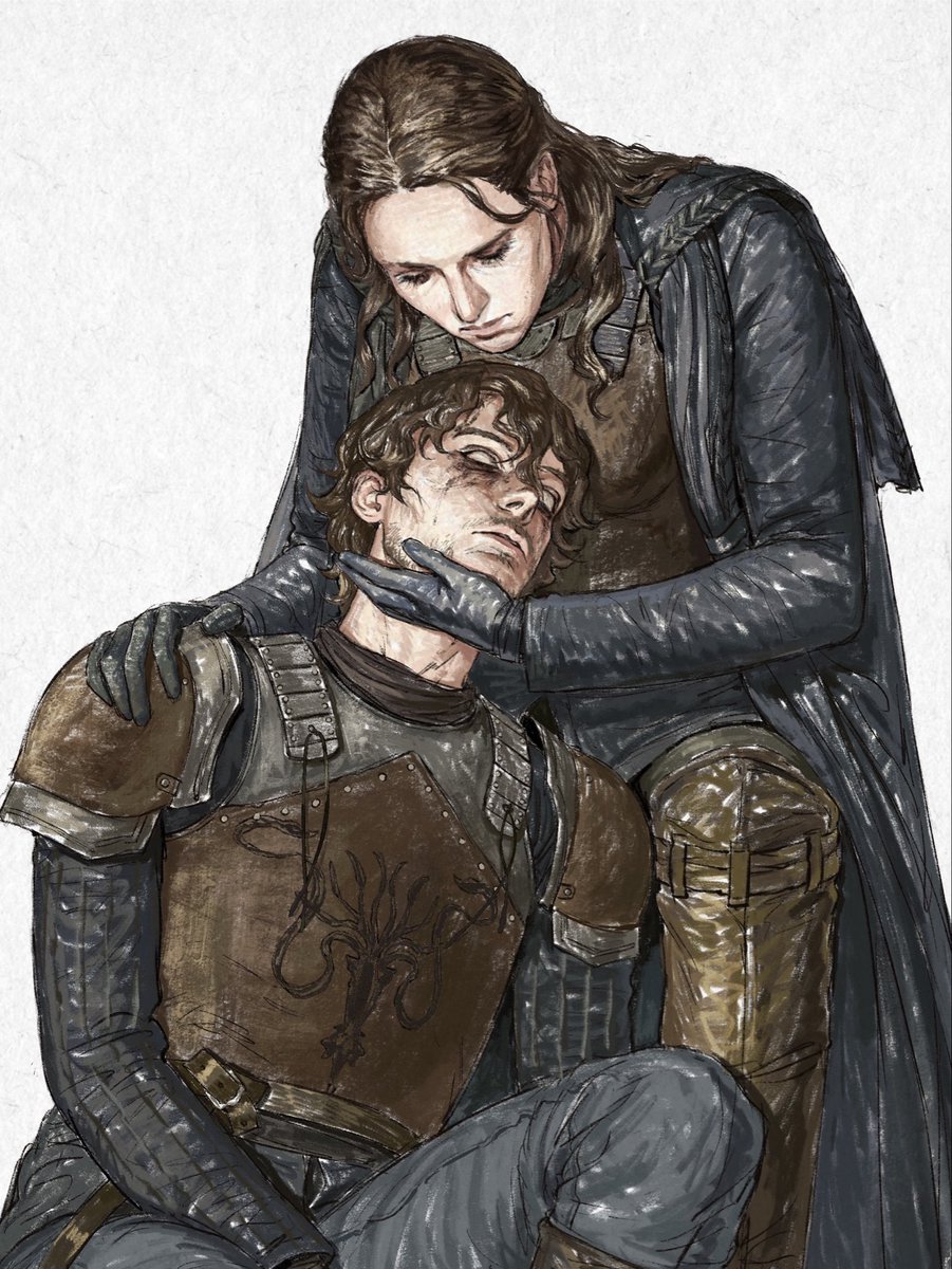 She will keep watch over this empty, soulless shell until the Drowned God takes her as well.  
Only then, in the depths of the sea, will the Greyjoys finally meet again
#thyara 
我突然想到这个文案所以我要再发一次