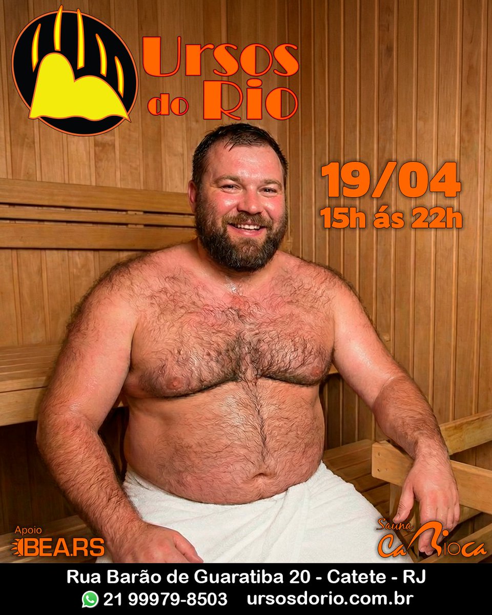 Domingo de feriadão não é dia de descanso. Nada de ficar em casa coçando... vem para cá coçar a barba de alguém!

Sauna dos Ursos: menos tela e mais pele!

Info: ursosdorio.com.br