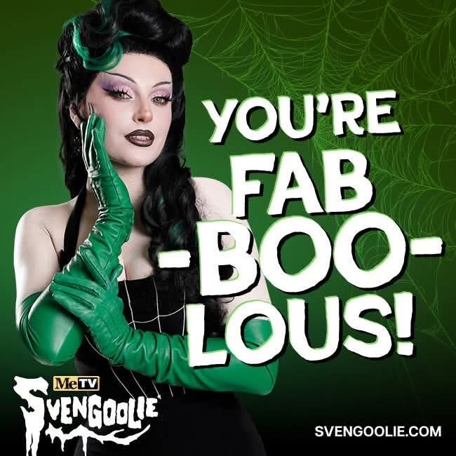 JEHoyle1971's tweet image. Waiting for you gorgeous @realpinuppalmer - @Svengoolie 

Sven is jealous, I can tell, for you will eclipse him @MeTV 

#SaturdayNight #Saturday #HouseOfSvengoolie #Gwengoolie