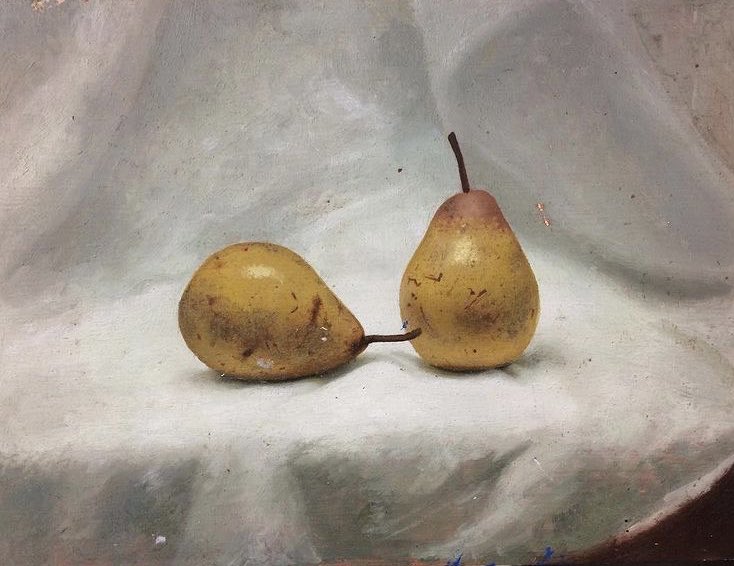 TMH_art's tweet image. Small oil from a few years ago
#painting #stilllife #pears
#oilpainting #art