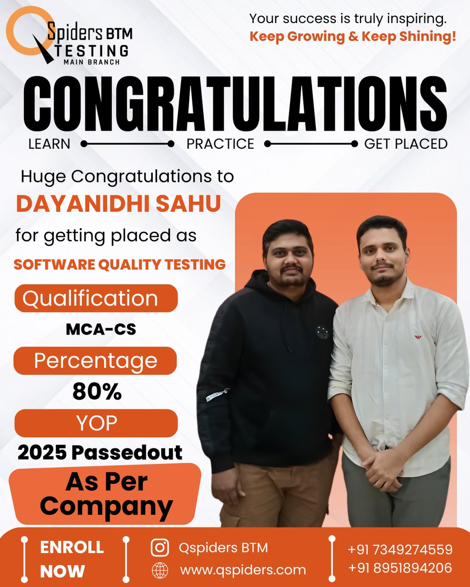 QSpiders, JSpiders & PySpiders BTM Layout tweet media