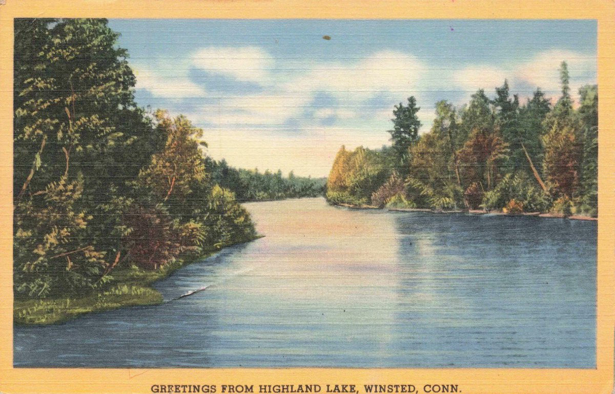 leopatti1910's tweet image. Random Listing 28:  Greetings from Highland Lake, Connecticut.  Linen Postcard, postmarked 1943.  Listed June 2023.  ebay.com/itm/3946850783… #potd #postcard #lake #random