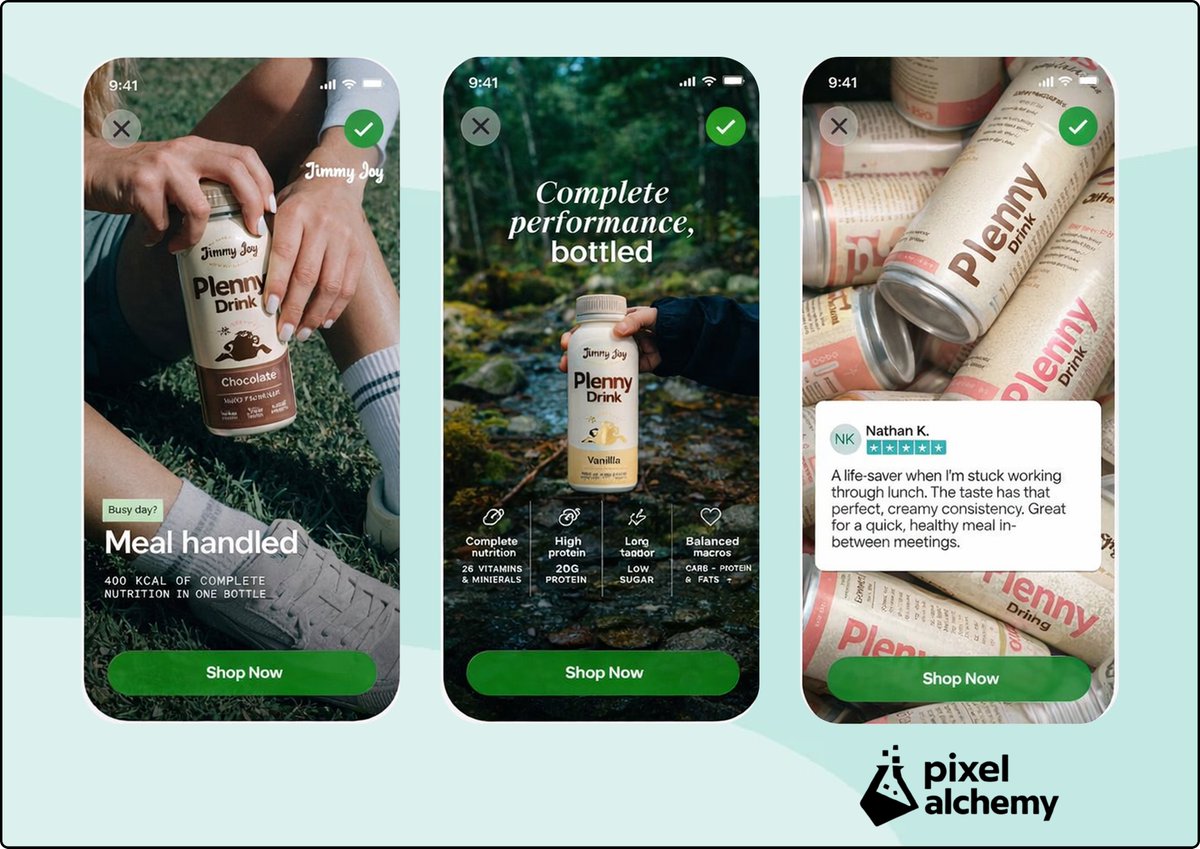 AjeigbeAbi7220's tweet image. Static ad design for Plenny Drink 

Built to grab attention and drive clicks

#staticad #uiux #logodesign #landingpage