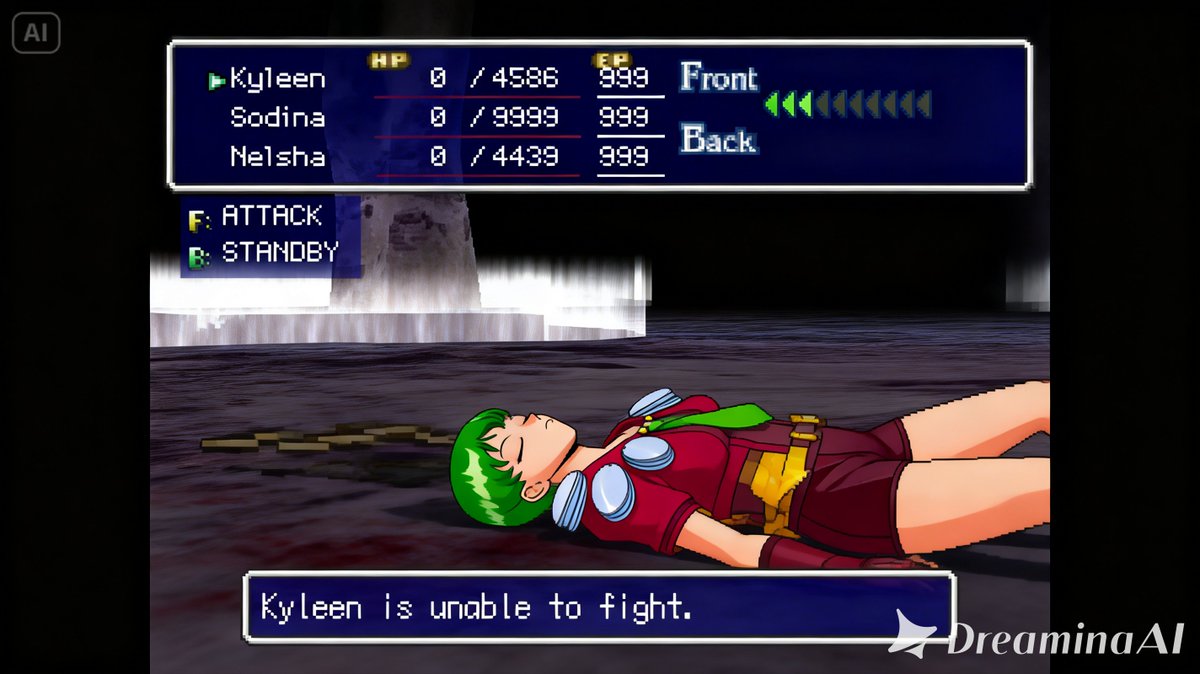 prasetya_j93824's tweet photo. Kyleen Thousands arms サウザンドアームズ is down afer beaten by the enemies Game over Ryona リョナ. As you can see this game is realy realy needs to be remake because the graphics realy old one. I wonder why this game does not have remake Yet? #playstationone #rpggame https://t.co/ymuLx8HgEE