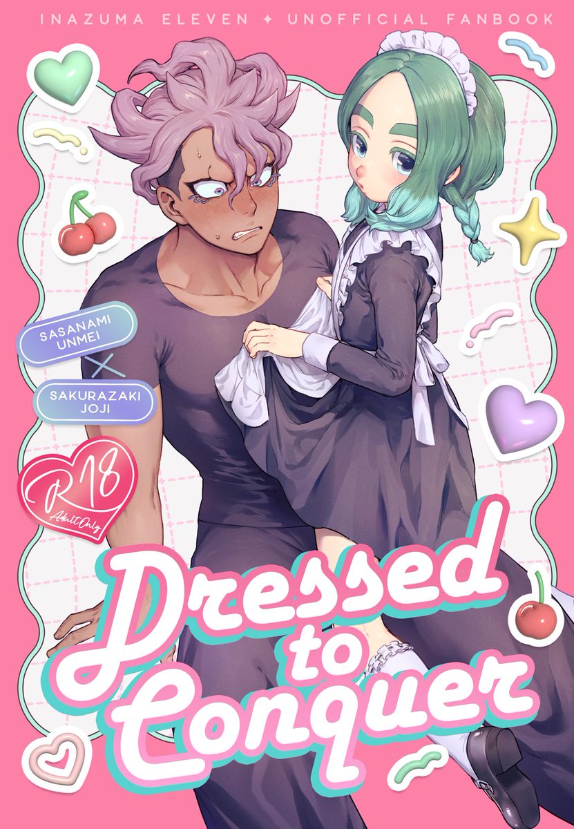 Dressed to Conquer（はらみや）の通販・購入はフロマージュブックス |  melonbooks.co.jp/fromagee/detai… 
大変お待たせしました！フロマさんで青プ新刊の笹桜本、通販予約開始しました～❣お届けは4月末～5月頭予定！
イベント頒布分とは本文用紙とインクが異なります🙇
👇既刊通販再開の案内はツリーへ！
