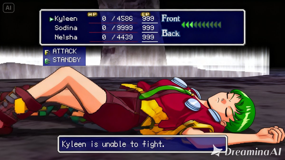 prasetya_j93824's tweet photo. Kyleen Thousands arms サウザンドアームズ is down afer beaten by the enemies Game over Ryona リョナ. As you can see this game is realy realy needs to be remake because the graphics realy old one. I wonder why this game does not have remake Yet? #playstationone #rpggame https://t.co/3tfTglgREp