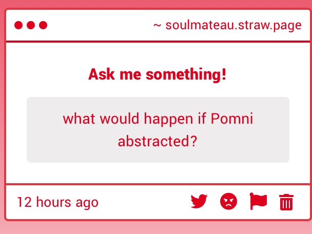 pomni dies -> Caine Dies —> Circus falls apart. IT’S A CURSE THAT KILLS EVERYONE AROUND THEM. THE UNIVERSE HATES THESE TWO WHY IS IT SO MEAN ;;