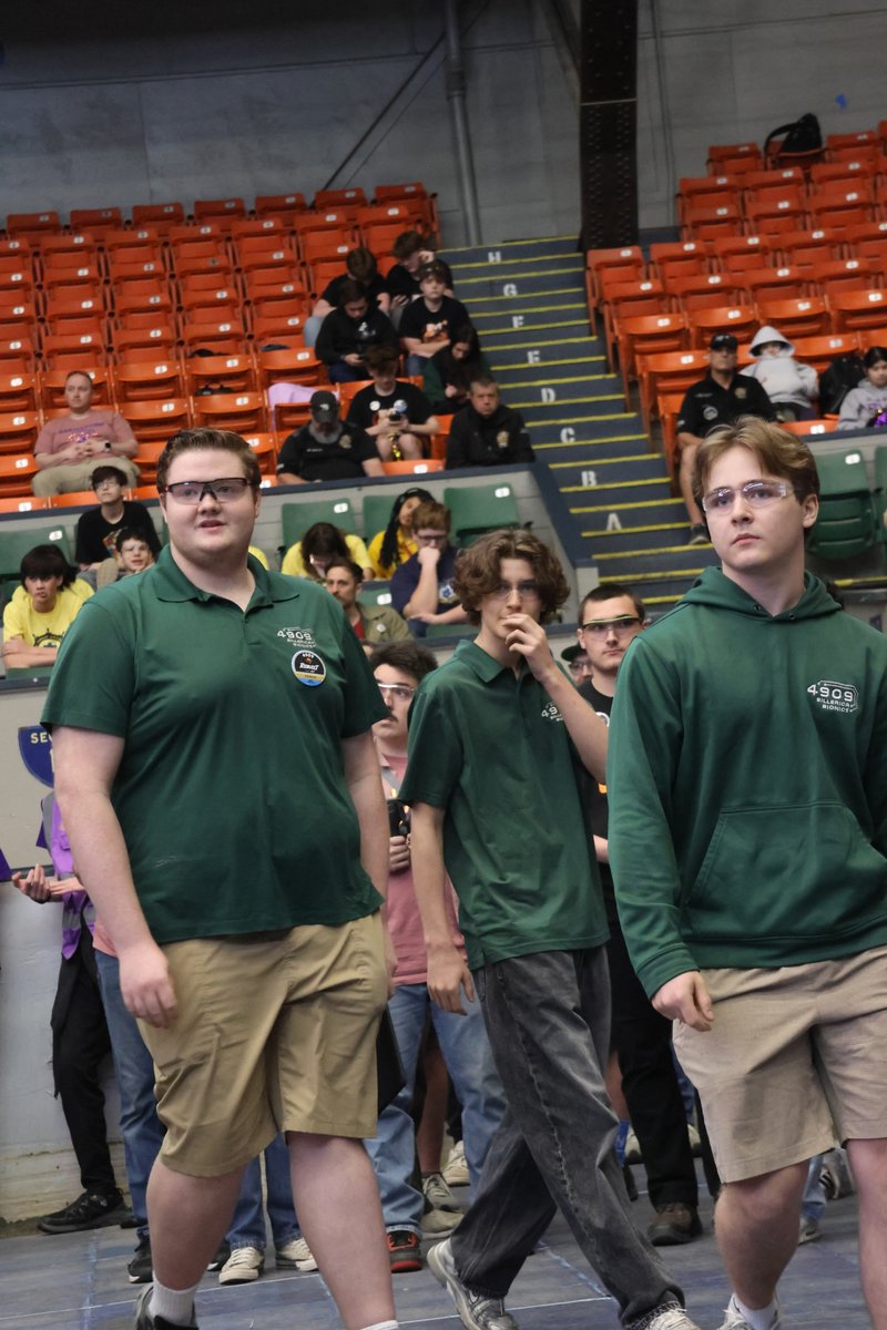 team4909's tweet image. Alliance selection is locked in at DCMP. Day 3 with Team 4909 Bionics as the first pick of Alliance 7 with 5962 and 8046. New bot is feeling dialed, and we’re ready to make a run in elims with this crew.
 #omgrobots #FRC #nefirst #robotics #rebuilt