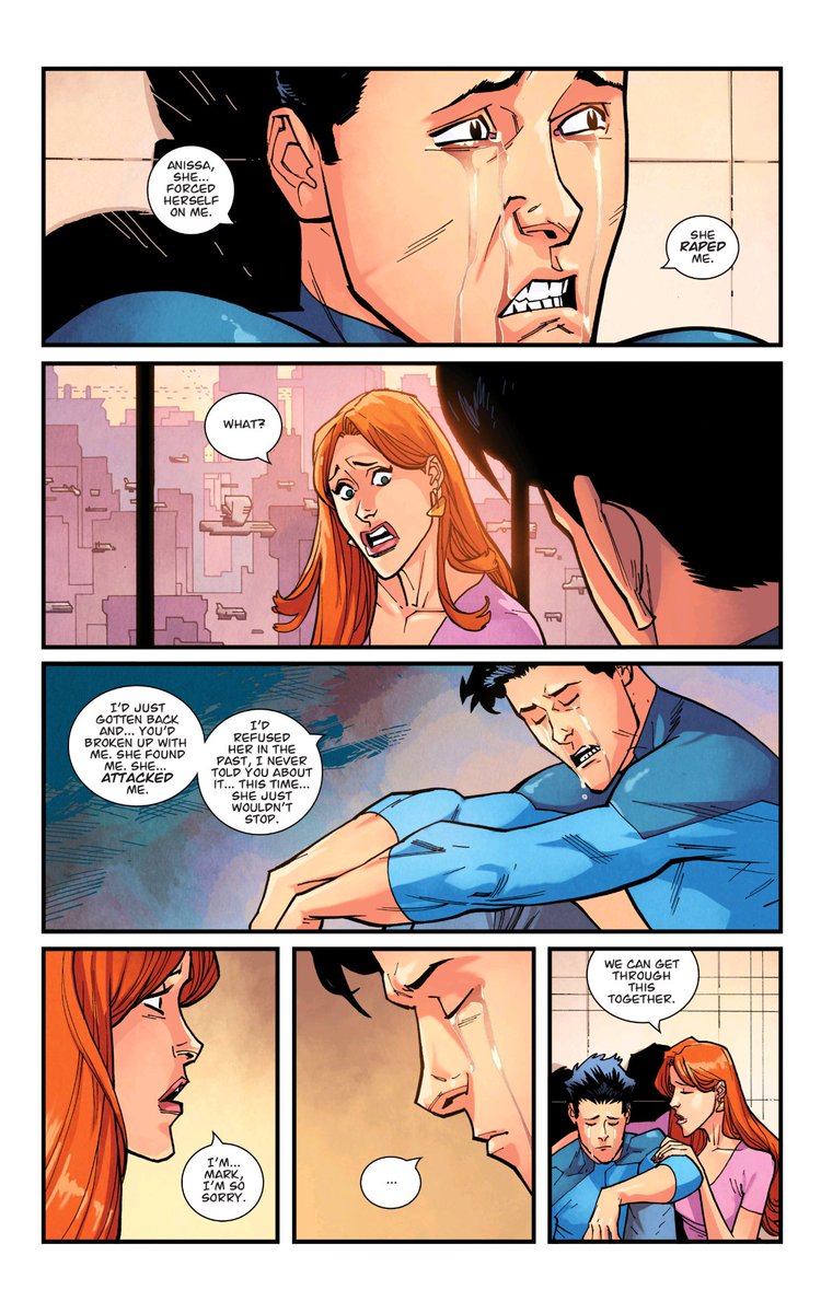 Mark disfruto tanto el encuentro con Anissa que nisiquiera podia tener sexo con su pareja despues de ello porque recordaba el trauma

Pd: un orgasmo es una reaccion involuntaria a los estimulos, hasta en la escena se ve claramente que Mark no lo esta disfrutando