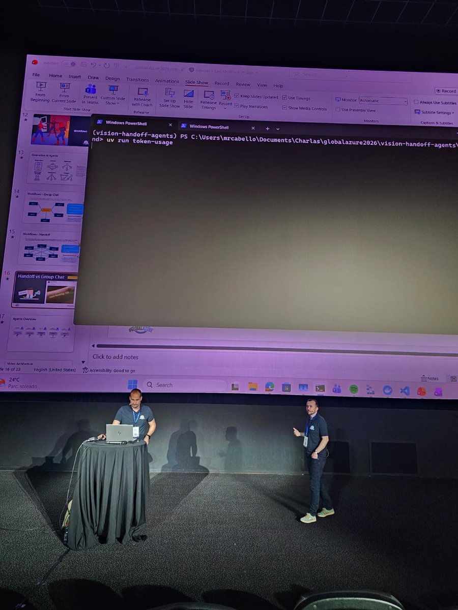GlobalAzureES's tweet photo. Volvemos del almuerzo en Global Azure Spain con las energías recargadas 🍽️⚡

Sesiones de @carnero y @mrcabellom en el track 1, con @heroescert y @dvdfernandez en el track 2 hablando del juego @CrisolGame, y Angelika Krolikowska y @jrubiosainz desde #Microsoft en el track 3. https://t.co/0Hp3EuBctR