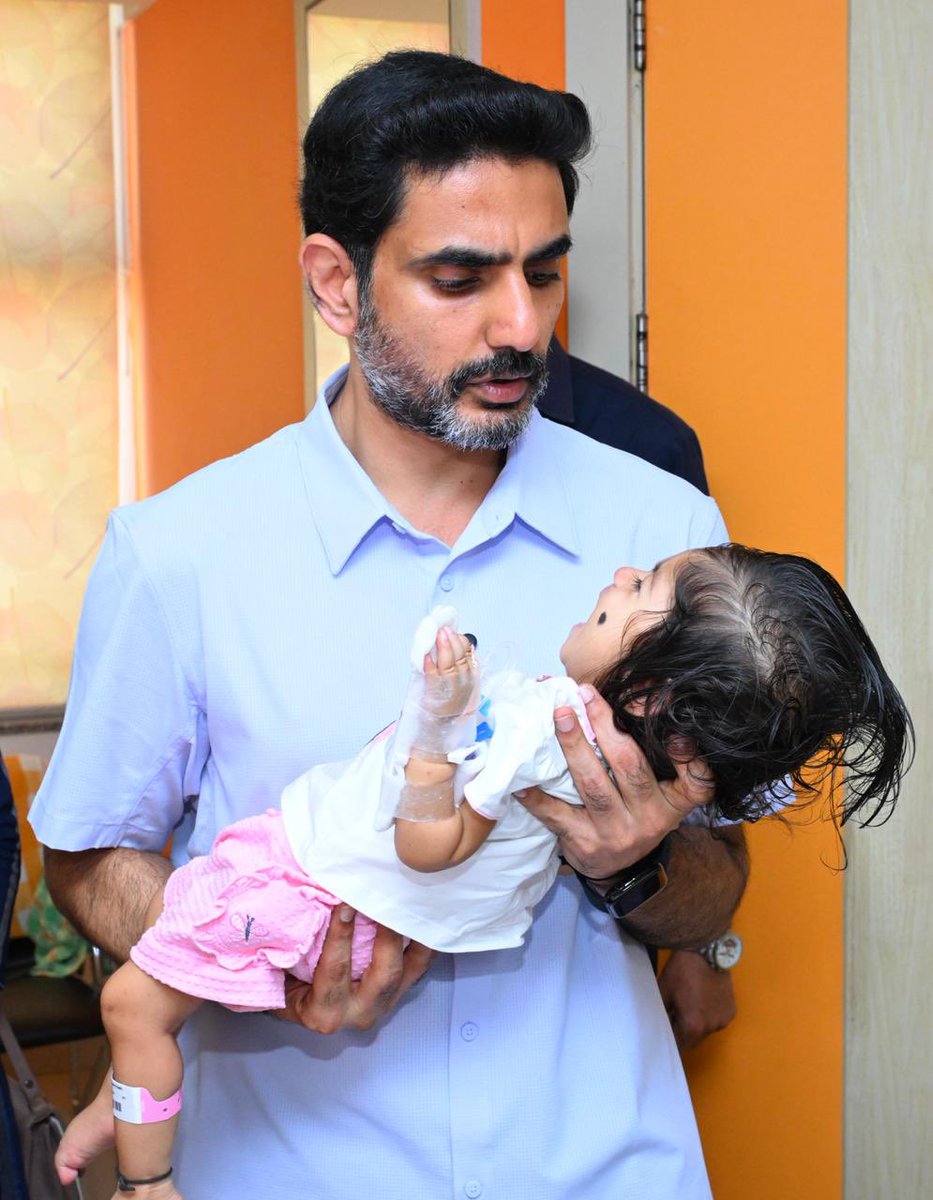 PadmalathaTDP's tweet photo. Punarvika received her life-saving injection today. ₹16 crore support was fulfilled as assured. 

Grateful to Shri @naralokesh garu for your swift, compassionate action. This is people-first governance in action. #CBNModel #ThankYouLokesh Garu. https://t.co/dMjCkM9XCP