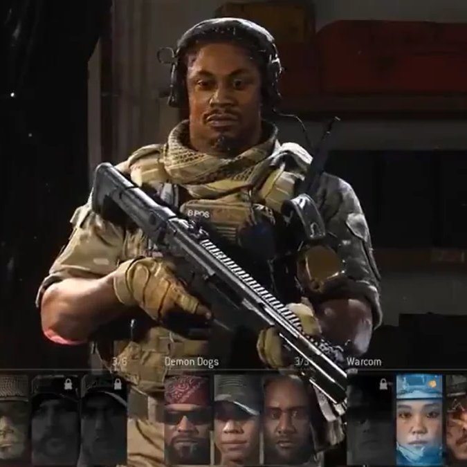 ModenasHD's tweet image. This is not new that Marshawn Lynch were supposed to be an operator in Modern Warfare 2019 but the character was changed in development and renamed to "Damian Raines".

Fun Fact: Raines still has the prefix "lync" in the game files for his audio files. #ModernWarfare