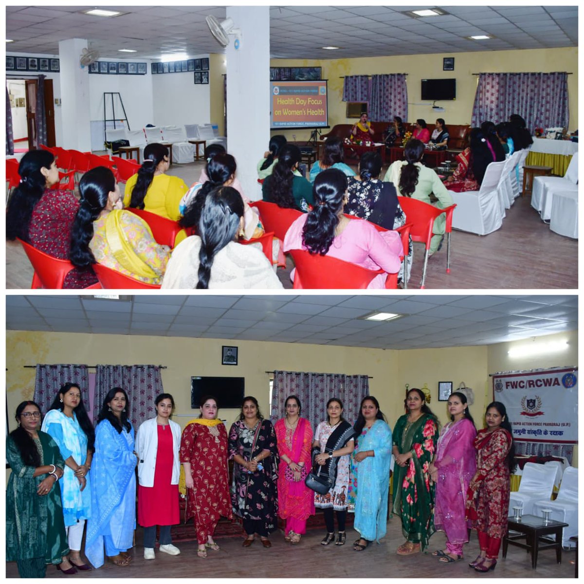 Rcwa101raf's tweet photo. #101RAF में #Health_Day_Focus_on_Womens_Health कार्यक्रम RCWA Head श्रीमती स्मिता भारती के नेतृत्व में आयोजित हुआ।
विनीता हॉस्पिटल की डॉ. रितु बावेजा ने महिलाओं को स्वास्थ्य,संतुलित आहार एवं नियमित जांच के प्रति जागरूक किया।
यह पहल एक स्वस्थ व जागरूक समाज की ओर महत्वपूर्ण कदम है। https://t.co/ndcTPHQKsu