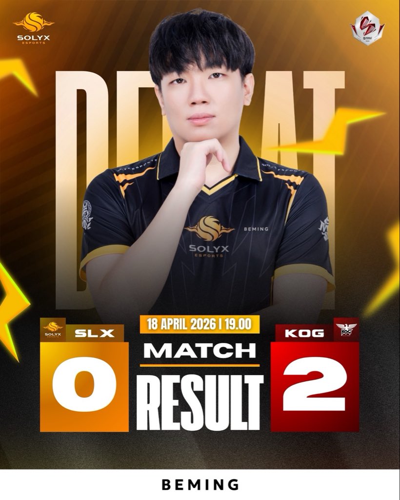 solyxesports's tweet photo. [MSL/MLBB]

นัดแรกขอเทสระบบก่อน พรุ่งนี้ลุยกันใหม่ ☀️

พรุ่งนี้ 15:00 SLX VS TEN 🔥

"เกมแรกยังไม่ใช่บทสรุป"

#SOLYX #MSLThailand #MSLTH #MLBBTH #TimeToRise #BEMING https://t.co/GZ8SByE8wG