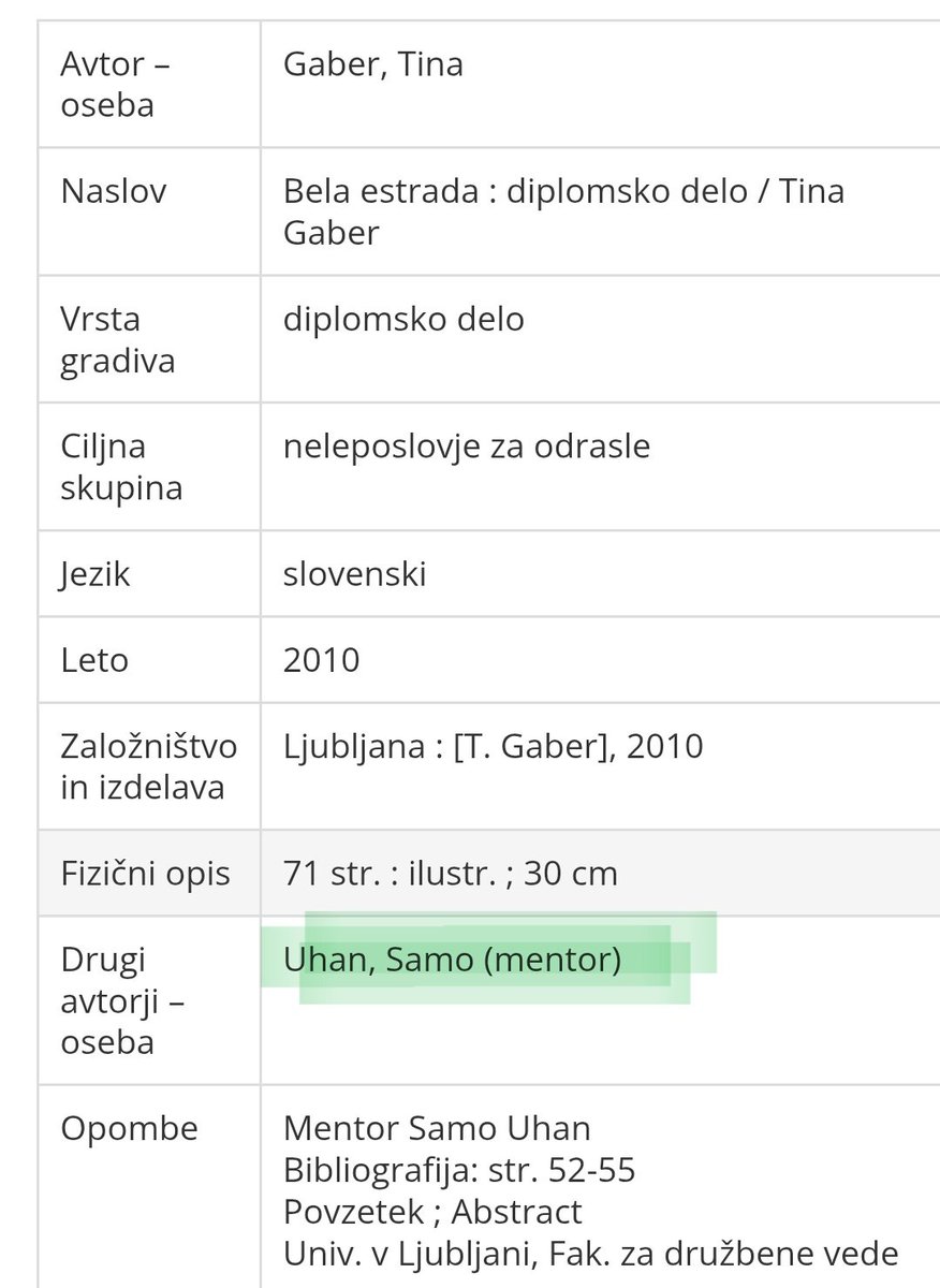<a href="/BorutRoncevic/">Borut Rončević</a> <a href="/BoziRober/">Rober Bozi</a> Samo Uhan je mentor diplomske naloge Tine Gaber (droge so žal predrage). So ga pa čisto slučajno povabili v studio, knede? 😏 Sicer pa- profesor, ki *spusti čez* akademsko delo s tako stupidno vsebino bi moral vrniti doktorat.