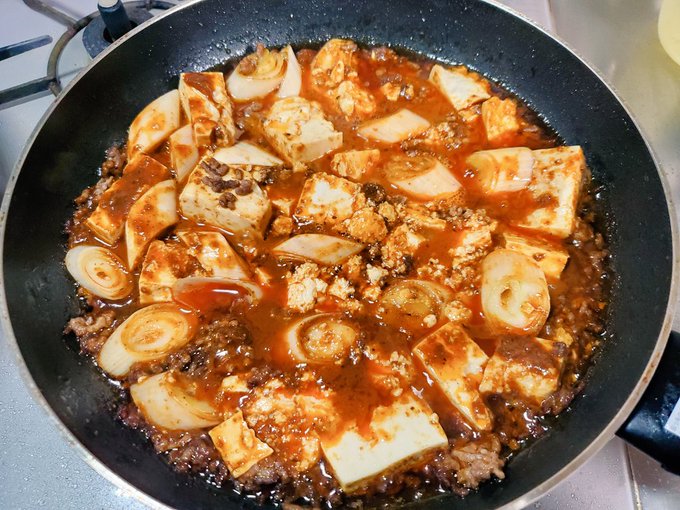 麻婆豆腐いただきマンモス😋💕💕 