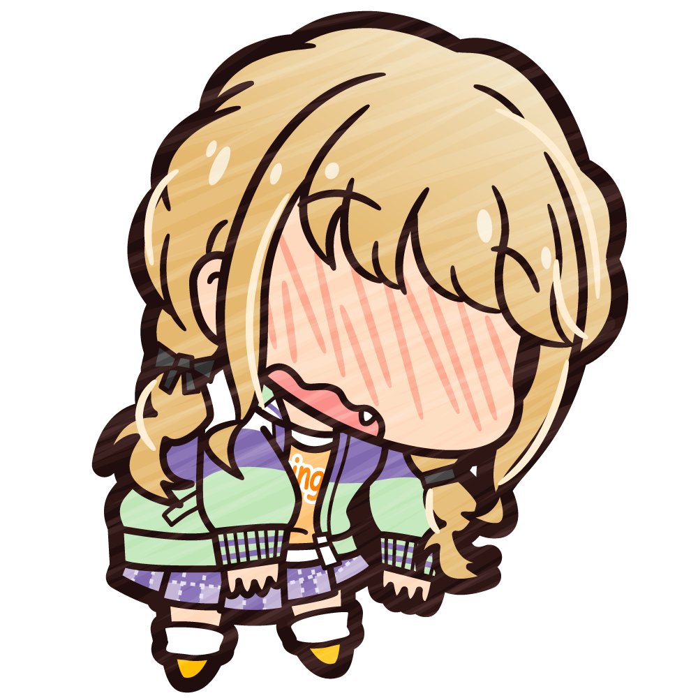 秋月律子 「#頬の斜線は必要だと思った人は無言で絵を貼る」|にくてんＰのイラスト