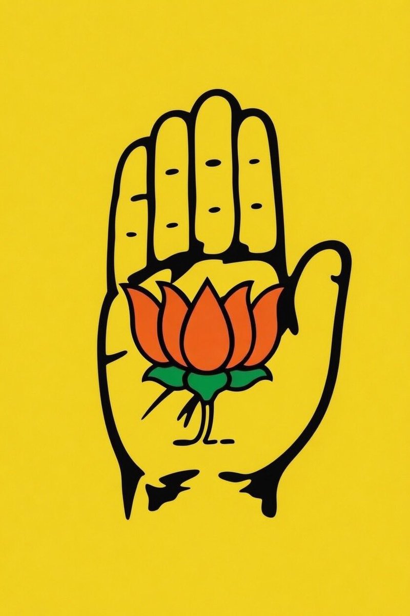 PVenkatGandhi's tweet image. @INCIndia @RahulGandhi 
#RR is #ConJP 
Or is YellowHand with Saffron flower