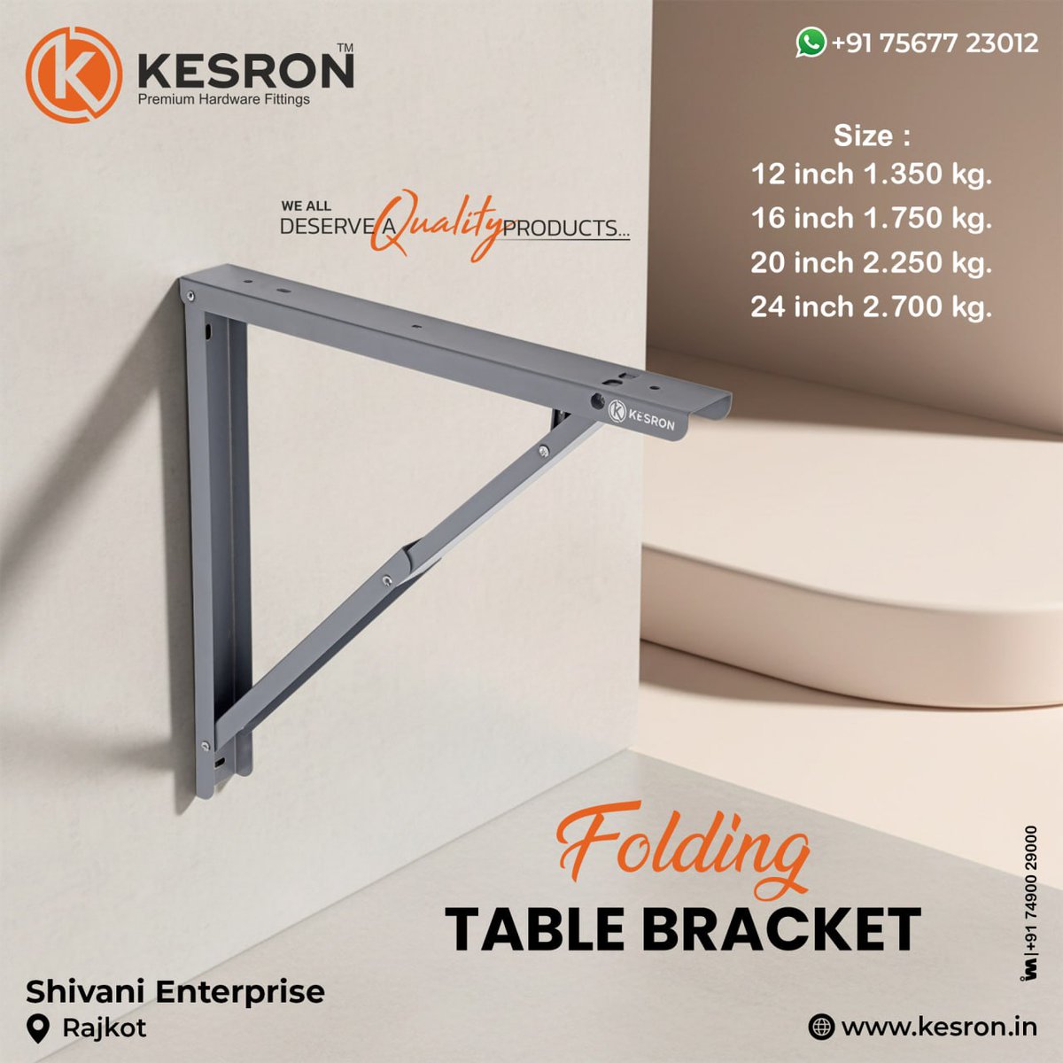 ibais_hardware's tweet image. SHIVANI ENTERPRISE (RAJKOT)

📞Mr. Dhaval Patel:- +91 75677 23012
📞Mr. Jenish Patel :- +91 74050 34092
📲ibais.biz/7567723012
.
#FurnitureHardware #TableBracket #SpaceSaving #ModularFurniture #FurnitureFittings #SpaceOptimization #InteriorDesign #folding 
.
@ibais_hardware