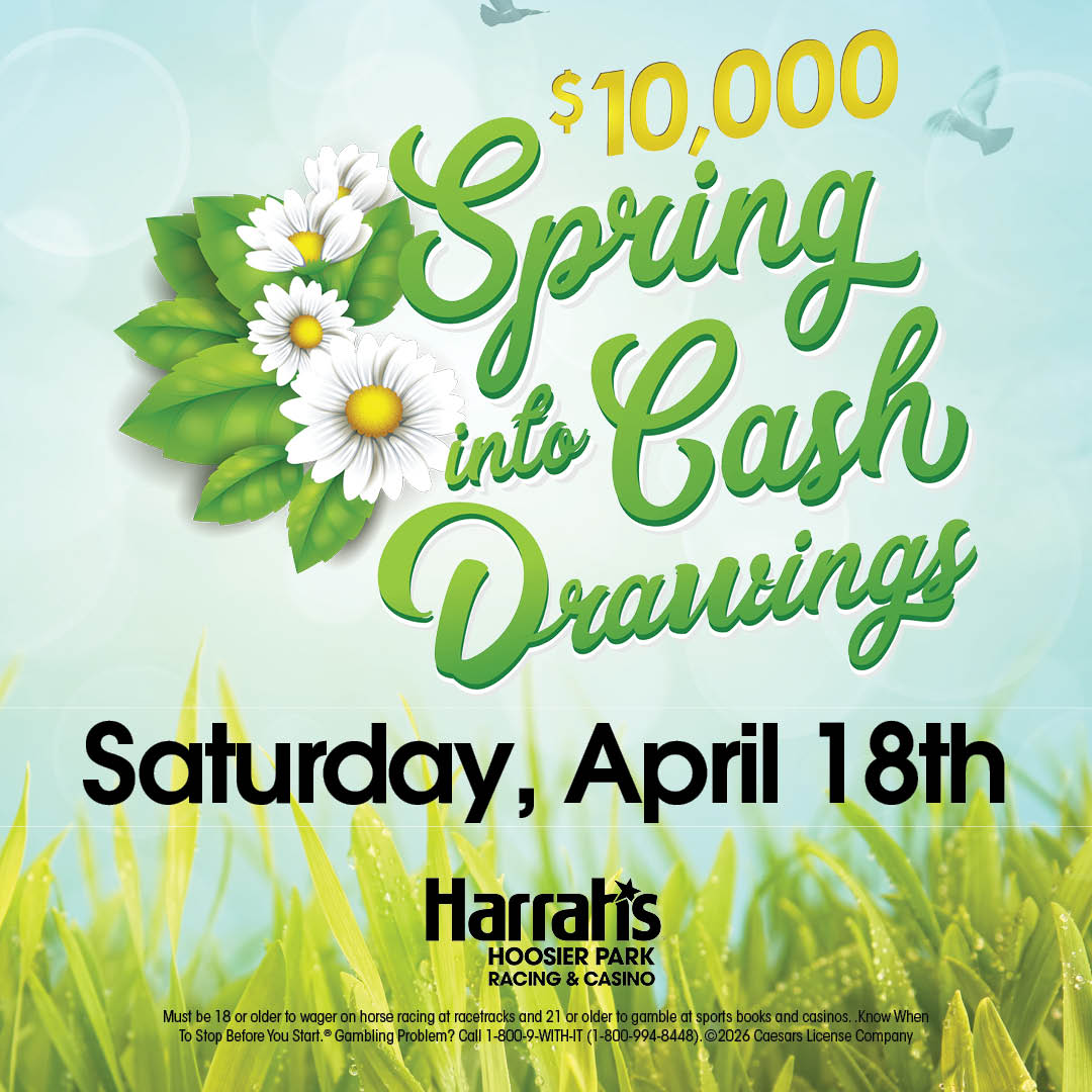 HoosierPark's tweet image. 🌅 HAPPENING TONIGHT! 🌅
Join us this evening for our $10,000 Spring Into Cash Table Drop Drawings!  💵

Drawings start at 7
#ComeOutAndPlay
