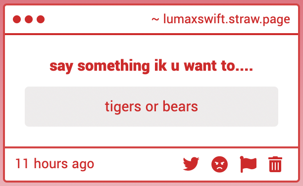 lumaxswift's tweet image. #hmmm i think tigers theyre just really fun with their stripes and stuff and like i feel bears arent as interesting  sorry to any bear stans out there