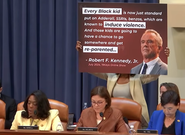 BhamTimes's tweet image. During a Thursday House Ways and Means Committee hearing, @RepTerriSewell questioned Health and Human Services Secretary Robert F. Kennedy Jr. about his previous comments suggesting that #Black children with #ADHD should be “re-parented.”

birminghamtimes.com/2026/04/rep-se…