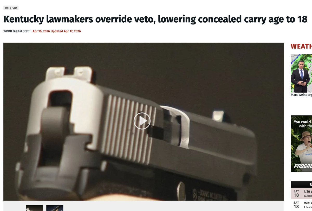 Mrgunsngear's tweet image. Good news for Kentucky 🇺🇸

#2nd #kentucky #Louisville #2a #Lexington