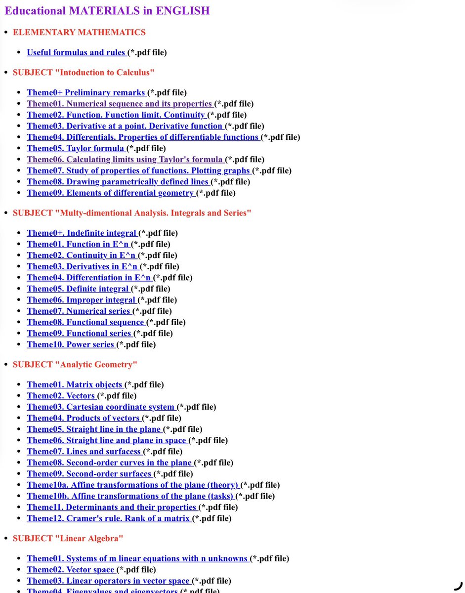 predict_addict's tweet image. Prof. Alexander Umnov from MIPT has some excellent English-language materials on mathematics. 

His son, Egor Umnov, now also teaches in the MIPT math department — clearly, the talent for math runs in the family.

#math