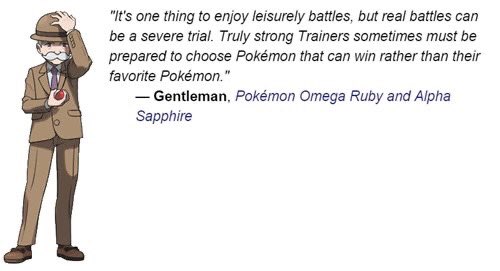 If I have someone use that “strong pokémon, weak pokémon” quote I’m just gonna reply with this